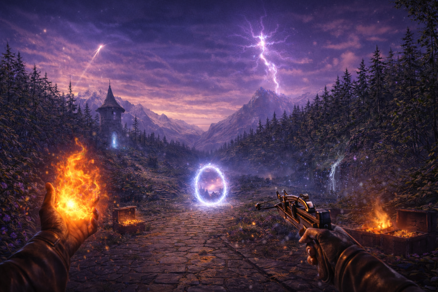 Broken Realms VR panoramic landscape